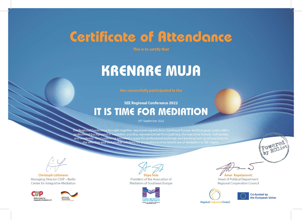 SEE Regional Conference “It is time for mediation”